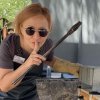 Процес роботи з гарячою емаллю.
